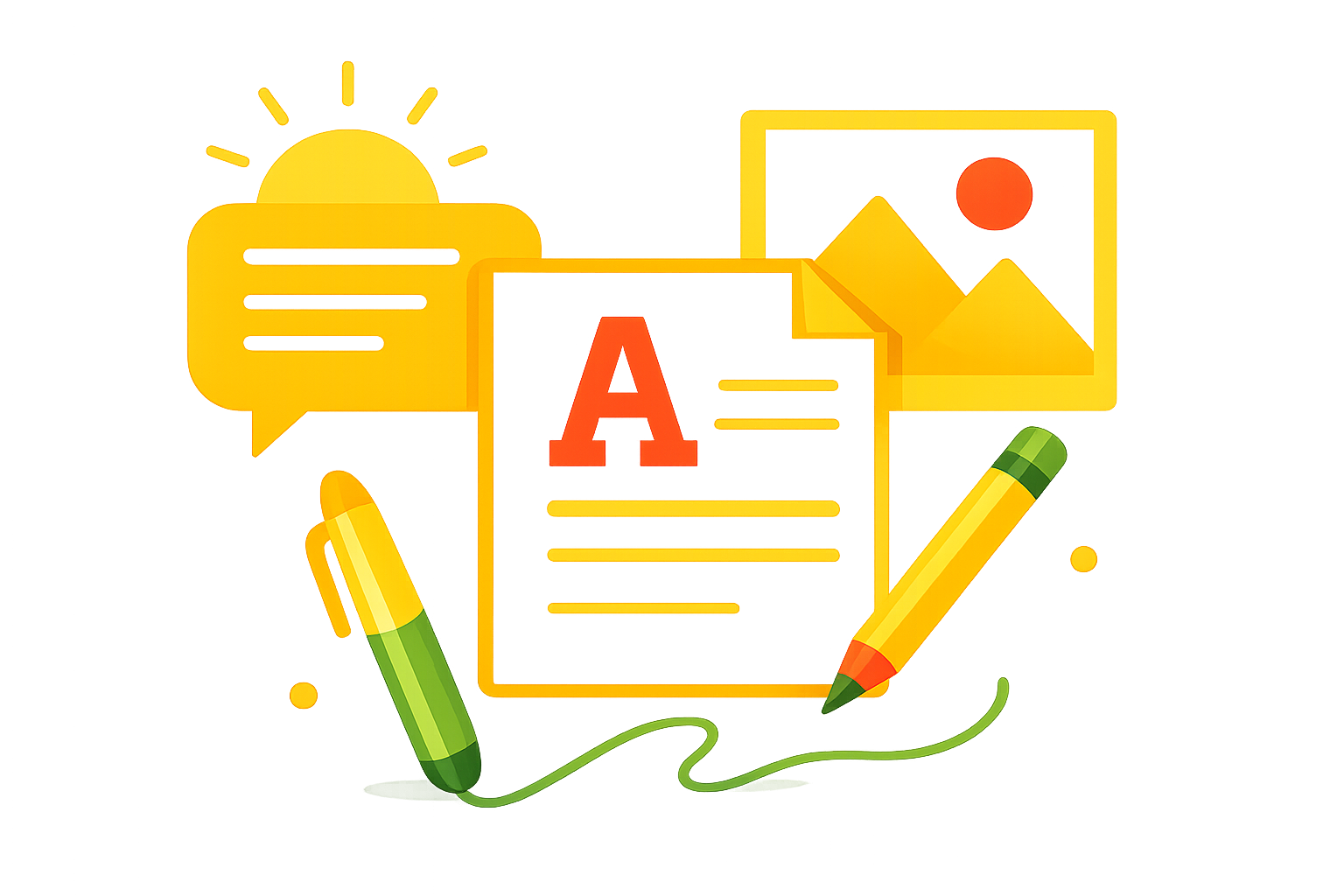 Creative content development concept with document design, copywriting, and visual branding elements, representing a Cleveland Ohio marketing agency’s content strategy and creative services.Creative content development concept with document design, copywriting, and visual branding elements, representing a Cleveland Ohio marketing agency’s content strategy and creative services.